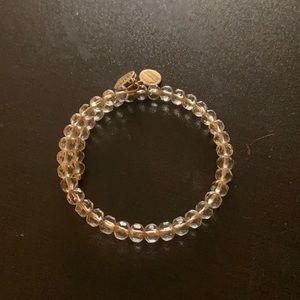 Alex and Ani Vintage 66 Clear Beaded Wrap Bracelet